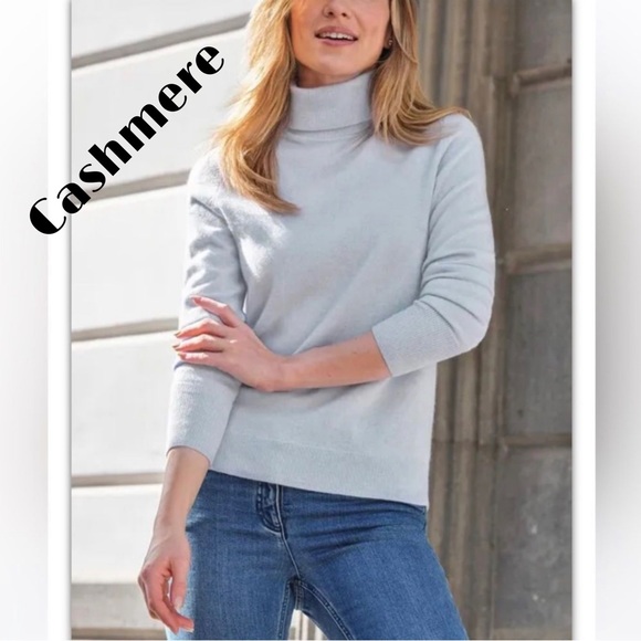 Sweaters - ⭕️SOLD⭕️Peck & Peck Vintage Pure Cashmere Turtleneck
Sweater Gray Women's Size S
